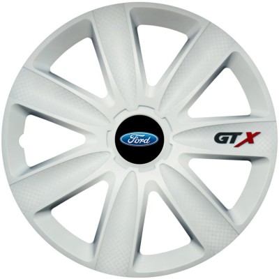 Set 4 Capace Roti GTX Alb R15, Compatibil Cu Ford foto