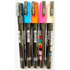 Set 5 markere UNI PC-3M, 0. 9 - 1. 3 mm, Posca