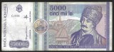 ROMANIA 5000 / 5.000 LEI 1992 - MARTIE [03] P- 103a , Serie G.0006 / 785574