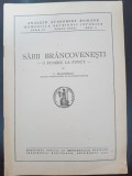 Sabii Brancovenesti - o punere la punct - C. Marinescu