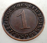 B.178 GERMANIA WEIMAR 1 REICHSPFENNIG 1933 A