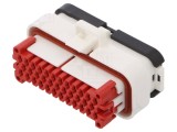 Conector automotive AMPSEAL 35 pini mamă albă pe cablu