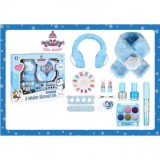 Set de machiaj si manichiura unghii Hello Winter pentru copii Blue ZR-19A