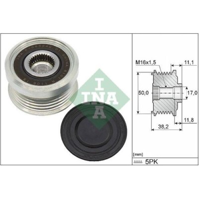 Fulie alternator Ssangyong Tivoli 01.15-, Xlv Suv 04.16-, INA foto