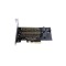 Adaptor PCI-Express - 2x M.2 NVME Orico PDM2 SSD-uri compatibile 2230/2242/2260/2280 PCI-E Channel NVME Protocol M.2/SATA M.2