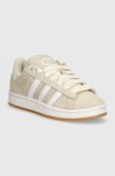 adidas Originals sneakers din piele &icirc;ntoarsă Campus 00s culoarea bej, ID1435
