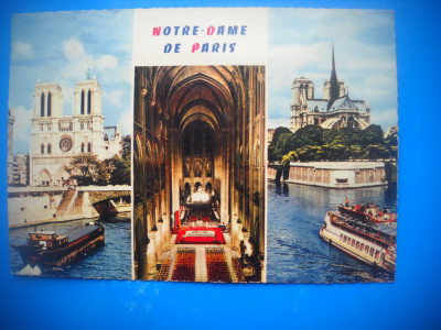 HOPCT 91990 CATEDRALA NOTRE DAME -PARIS FRANTA-STAMPILOGRAFIE-CIRCULATA foto