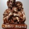 Bibelou din ceramica solida Slanic Moldova, fecioara Maria cu prunc, 15x11x6 cm