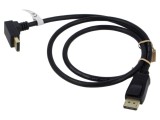 Cablu DisplayPort Goobay cu mufă 90&deg; st&acirc;nga/dreapta pentru conectare optimă