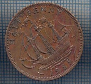 AX 1492 MONEDA- MAREA BRITANIE- 1/2 PENNY -ANUL 1959 -STAREA CARE SE VEDE