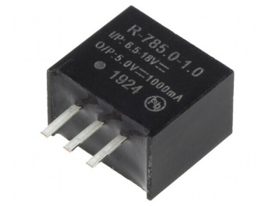 Convertor DC/DC 5W 6.5-18V la 5V 1A SIP3 PCB foto