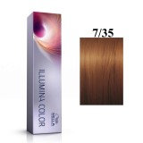Wella Professionals, Illumina Color, Vopsea permanentă de păr, 7/35 Medium Gold Mahogany Blonde, 60 ml