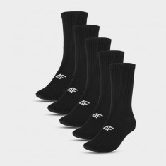 Șosete casual peste gleznă (5-pack) pentru bărbați - negre