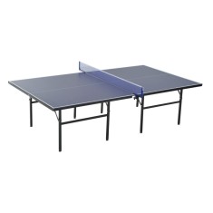 HOMCOM Masa de Ping Pong Pliabila pentru Interior si Exterior in Lemn MDF si Otel, Albastru Inchis 152.5x274x76cm | Aosom Romania