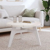 Gossi blat de masa rotund, alb, &Oslash;70x3 cm, lemn masiv de pin