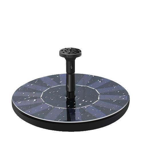Fantana arteziana pentru gradina, flippy, solara, automata, rotunda, 3 moduri de pulverizare, negru, 16 cm