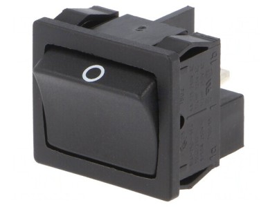 Comutator Basculant ON-OFF 6A Negru IP40 foto