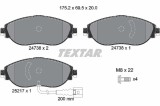 TEXTAR 2473803 Q+ set placute frana,frana disc