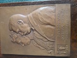 Placheta mare bronz , Austria dimensiuni aprox, 25 cm x 15 cm, Europa