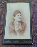 Fotografie femeie, Braila, tip CDV