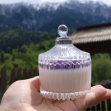 Cumpara ieftin Lumanare Parfumata Floare Violet in Mini Bomboniera , Ceara de Cocos Handmade