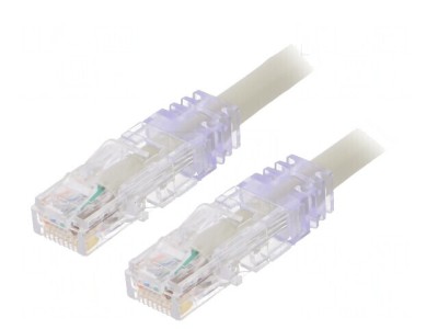 Patch cord U/UTP Cat6a 5m Gri foto
