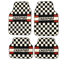 Covorașe Auto Universale &bdquo;CHAMPION&rdquo; &ndash; Design Racing Checkered