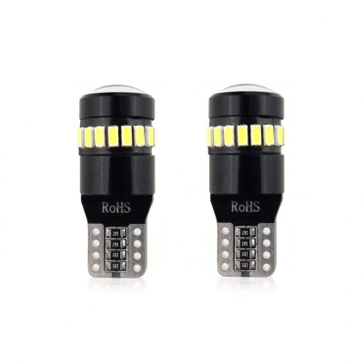 Set becuri auto cu LED CANBUS compatibil T10 W5W 19 SMD Alb 12V, destinat foto