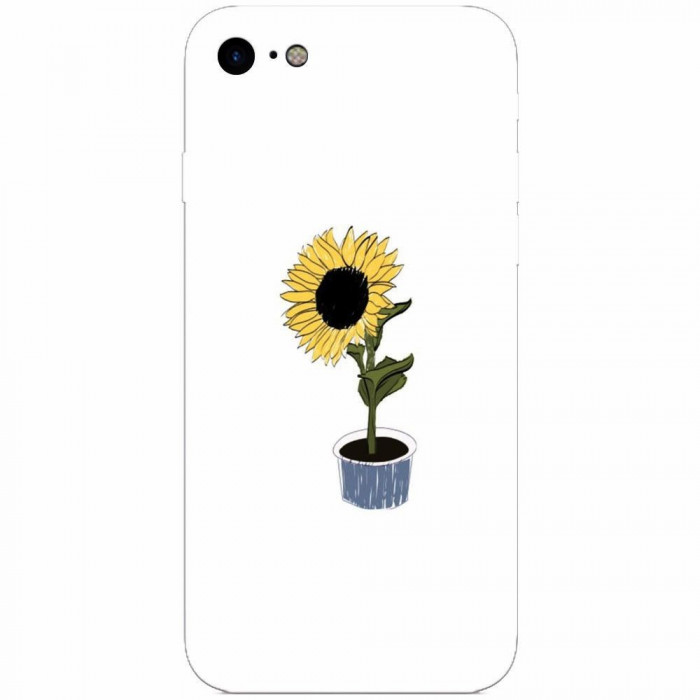 Husa silicon pentru Apple Iphone 6 / 6S, Sun Flower