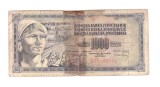 Bancnota Yugoslavia 1000 dinara 19 decembrie 1974, rupta si lipita