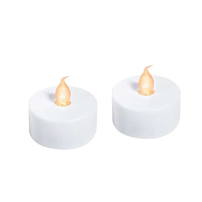 Lumanare LED 4x4 cm, tip pastila, set 2 bucati, ATU-083047