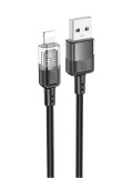 Cablu transfer date si incarcare Hoco U129 USB-A - USB-C PD18W 3A 1.2m, Negru