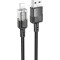 Cablu transfer date si incarcare Hoco U129 USB-A - USB-C PD18W 3A 1.2m, Negru