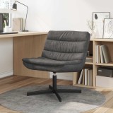 vidaXL Scaun Rotativ Negru Jet Poliester, Metal Standard Rotativ