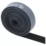 Banda Velcro Prindere Cabluri Orico CBT-1S, 1.5mm x 1m, Neagra, Organizator Cabluri, Fixare Ajustabila