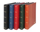 Cumpara ieftin Lindner clasoar pentru timbre, 30 file/60 pagini negre A4, culoare roșie