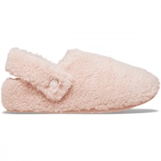 Papuci Crocs Classic Cozzzy Slipper Roz - Pink Clay foto