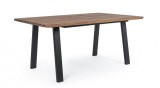 Cumpara ieftin Masa otel gri antracit lemn maro Oslo 160x90x76 cm