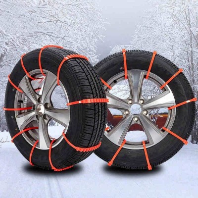 Set 10 benzi anti-derapante pentru anvelope auto, reglabile, lungime 93,5 cm foto