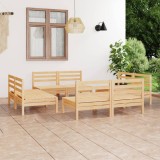 vidaXL Set mobilier de grădină, 8 piese, lemn masiv de pin 3082412