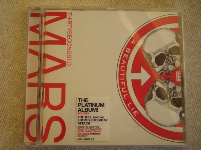 30 SECONDS TO MARS - A Beautiful Lie - C D Original ca NOU