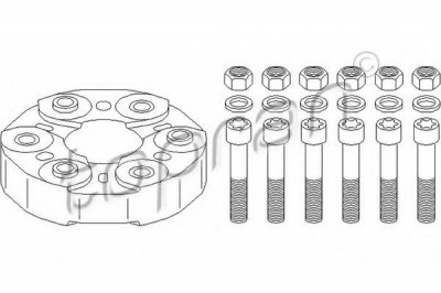 Cuplaj elastic cardan MERCEDES C-CLASS (W203) (2000 - 2007) TOPRAN 401 897 foto