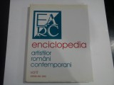 ENCICLOPEDIA ARTISTILOR ROMANI CONTEMPORANI, VOL II - ALEXANDRU CEBUC, VASILE FLOREA, NEGOITA LAPTOIU - ALBUM