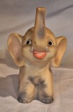 ELEFANT - figurina din cauciuc - Jucarie Aradeanca anii 1980, varianta culoare