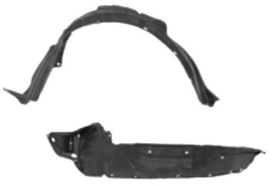 Carenaj roata Honda Civic (Ep/Eu/Ev) Hatchback (Eu), 02.2001-12.2003, partea Dreapta, Fata, 74101S6DE000, 3825FP1T polietilena foto