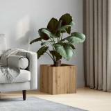 vidaXL Cutie de jardiniera Stejar Artizanal 40x40x40 cm Lemn prelucrat