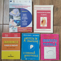 Stomatologie Lot 5 carti manuale medicina anestezie parodontologie etc