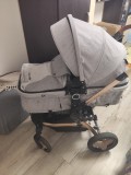 Cărucior 3 &icirc;n 1 Coccolle Ambra, cadru Rose Gold, stare foarte buna