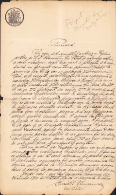A2679N Procură pentru reprezentare &amp;icirc;n fața instanțelor judecătorești, 1910, Pitești foto