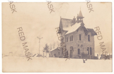 4864 - BRUSTUROASA, Bacau, Gara ILIE RADU - old P.C. real PHOTO - unused 1916 foto
